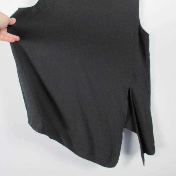 Artizia Babaton Hopkins Blouse L Black Tank Top Asymmetrical Hem Casual 204 - Picture 6 of 10